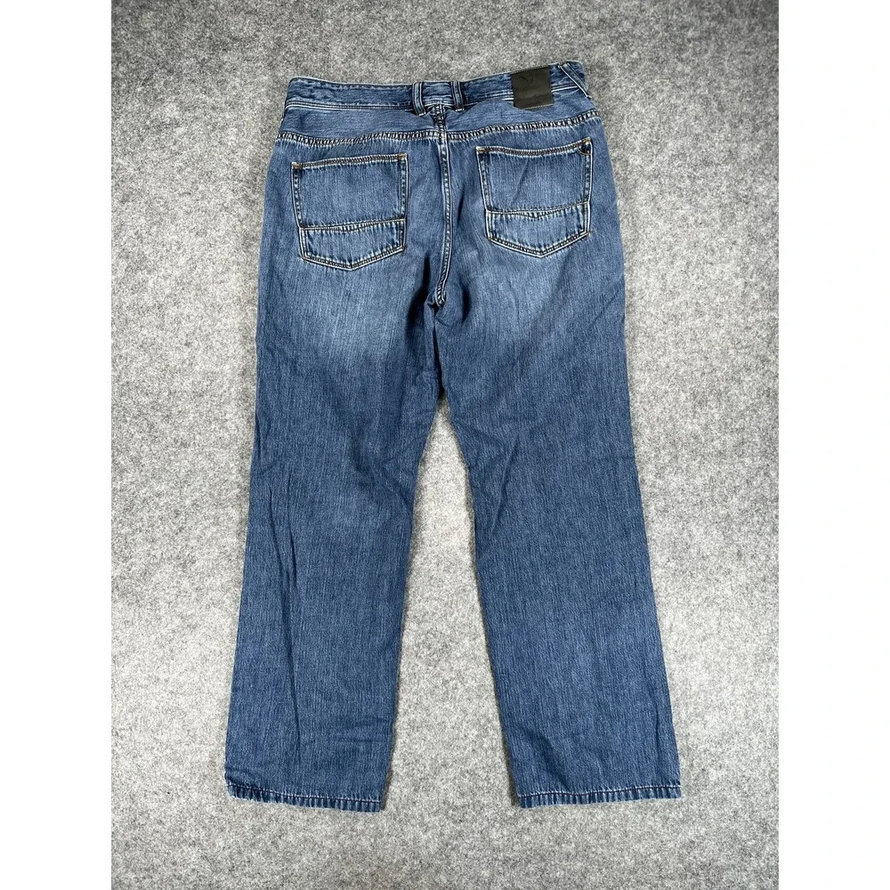 Tommy Bahama Jeans Mens 34x34 (34x29)‎ Blue Relaxed Fit Straight Leg Denim Pants